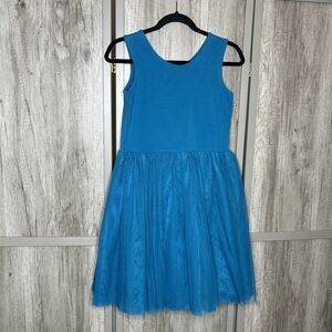 Hanna Andersen Tank Tulle Dress Size 160 US 14-16 Blue Color Fairy Whimsical